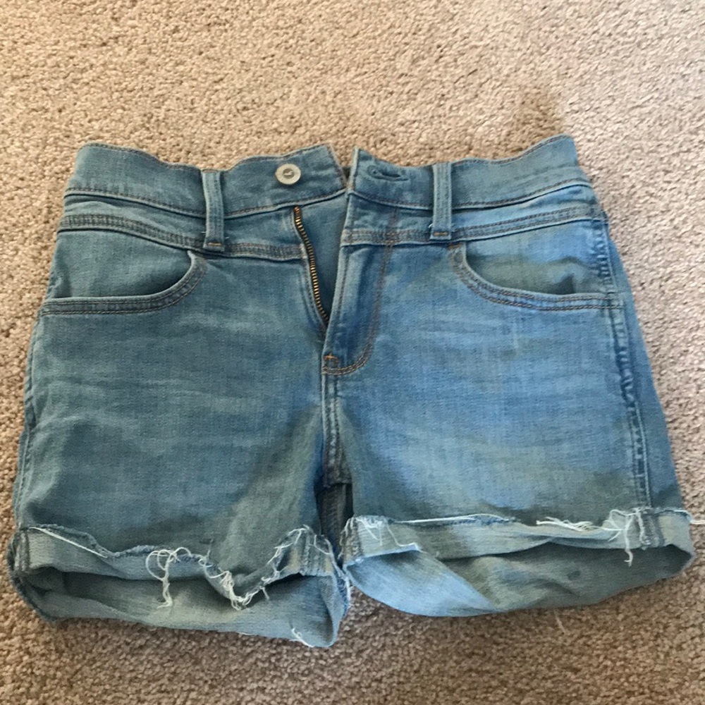 hollister stretch denim shorts